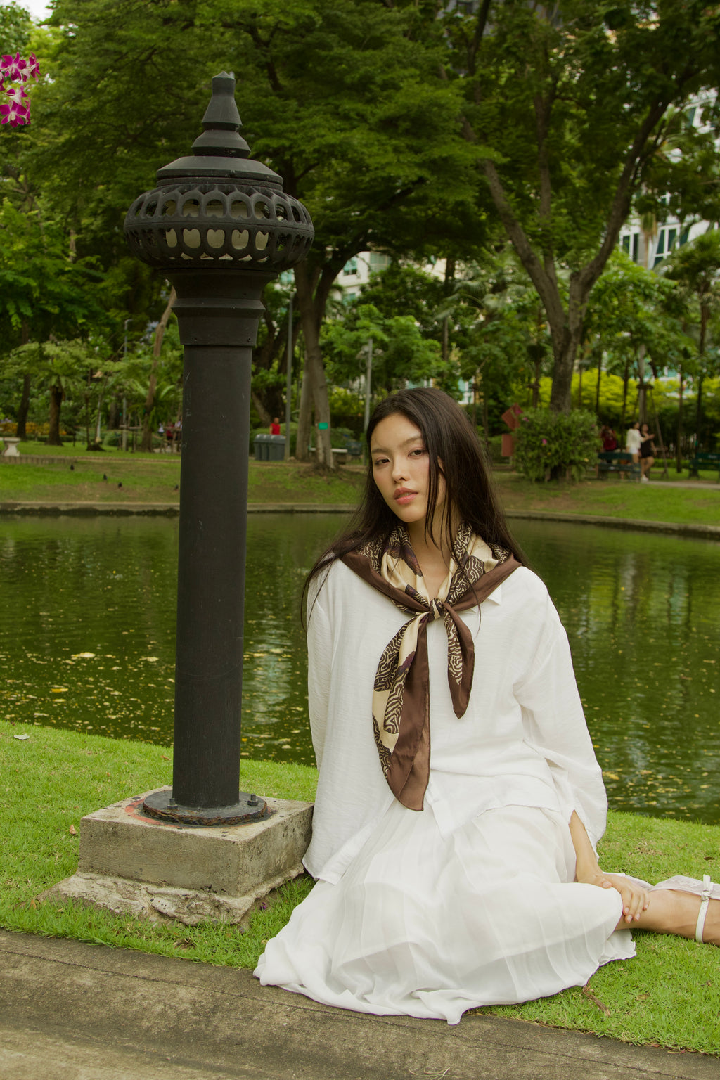 Truffle Silk Scarf
