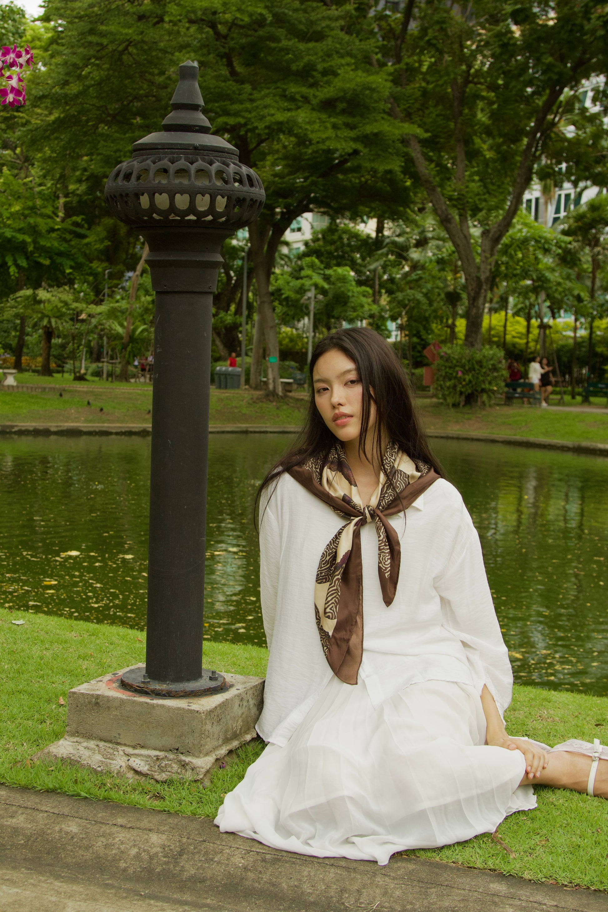 Truffle Silk Scarf